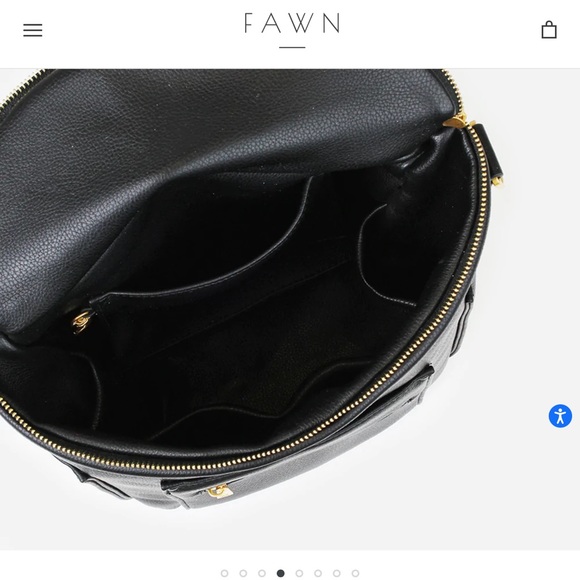 Fawn Designs Mini in Black w/ matching crossbody. - Picture 3 of 15